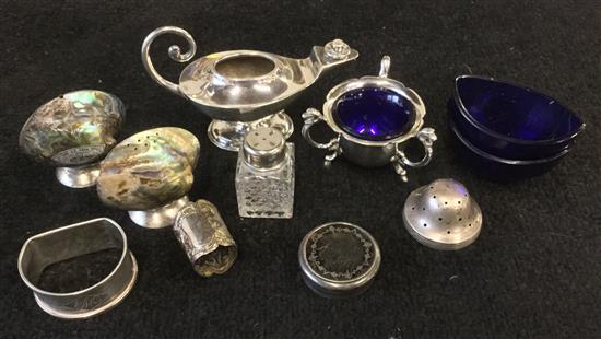 Silver Aladdin lamp etc.